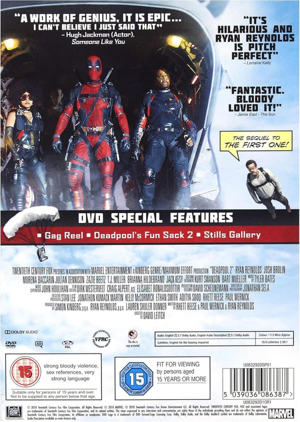 Deadpool 2 (2018) (DVD)