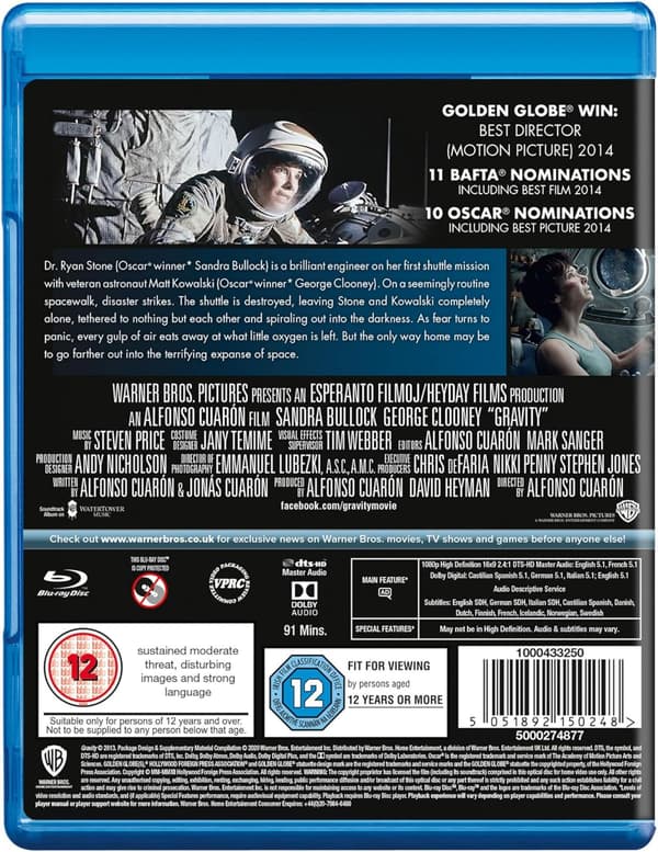 Gravity (2013) (Blu-Ray)