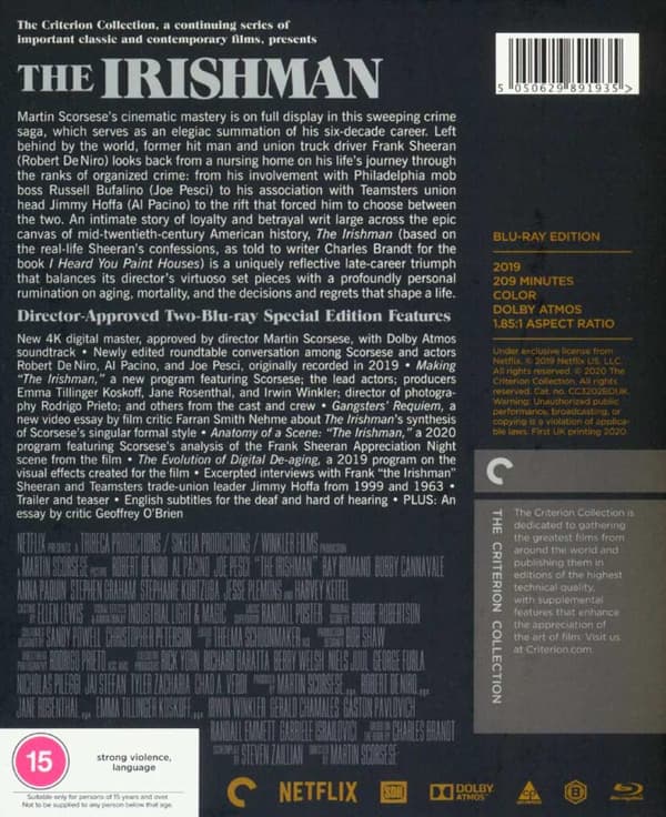 The Irishman (2019) (Blu-Ray)