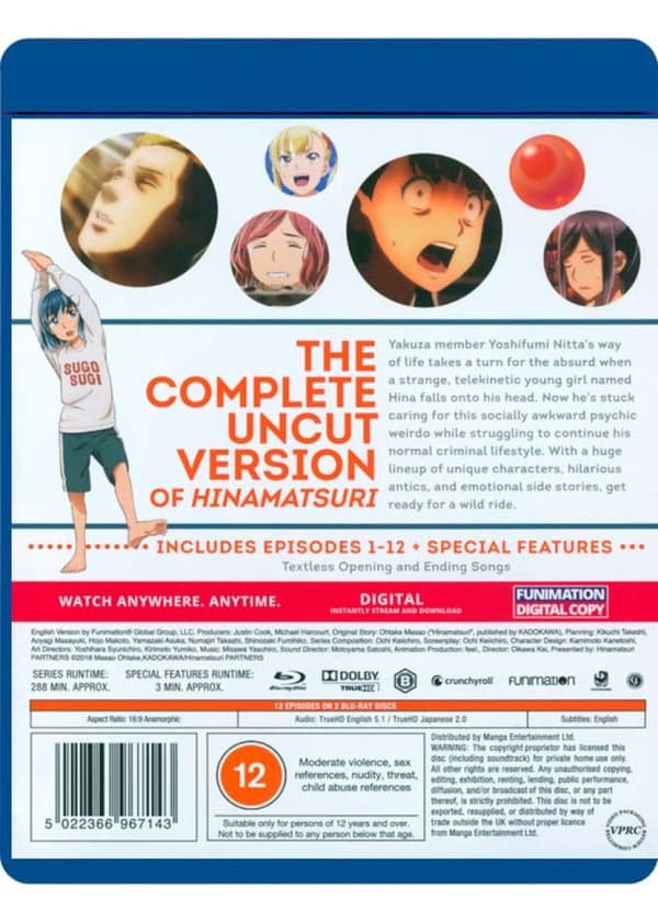 Hinamatsuri (2018) Mini Series (Blu-Ray)