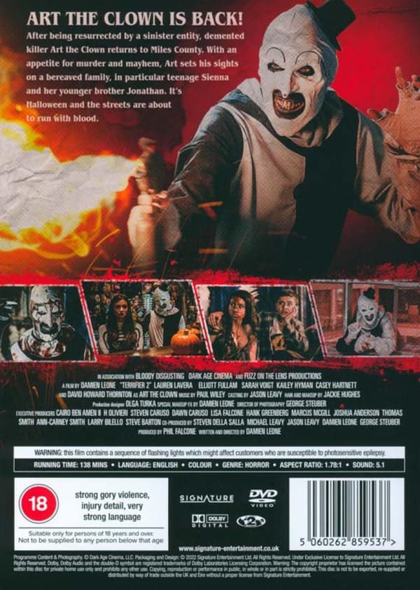 Terrifier 2 (2022) (DVD)