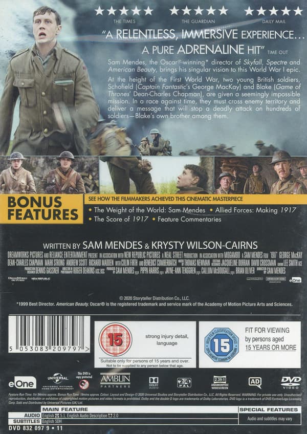 1917 (2019) (DVD)