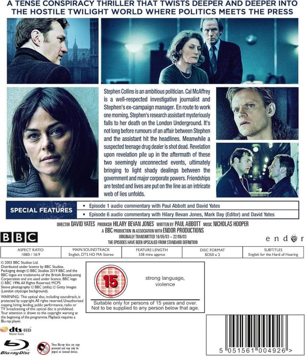 State of Play (2003) Mini Series (Blu-Ray)