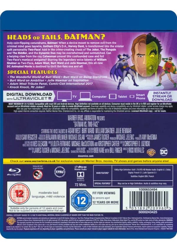 Batman vs. Two-Face (2017) (Blu-Ray)