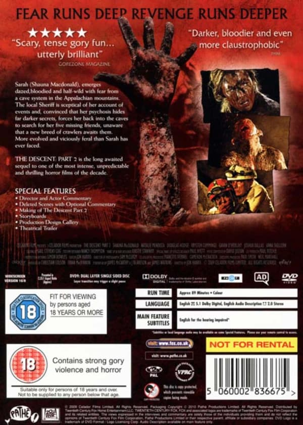 The Descent: Part 2 (2009) (DVD)