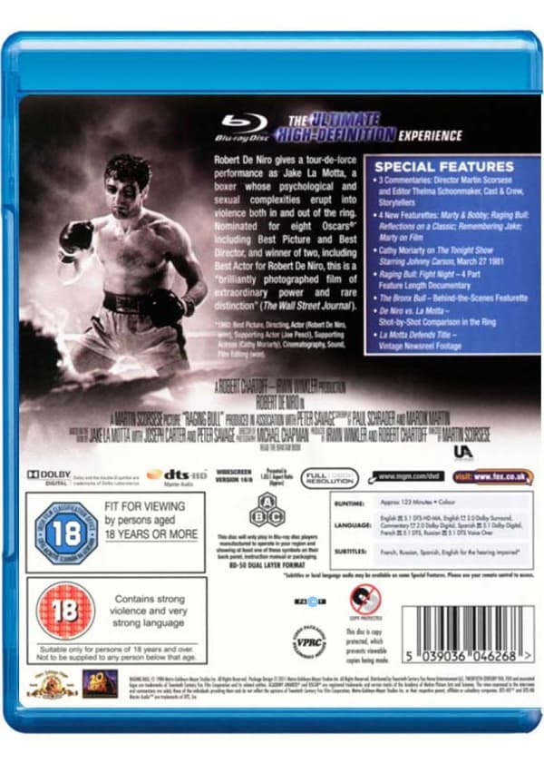 Raging Bull (1980) (Blu-Ray)