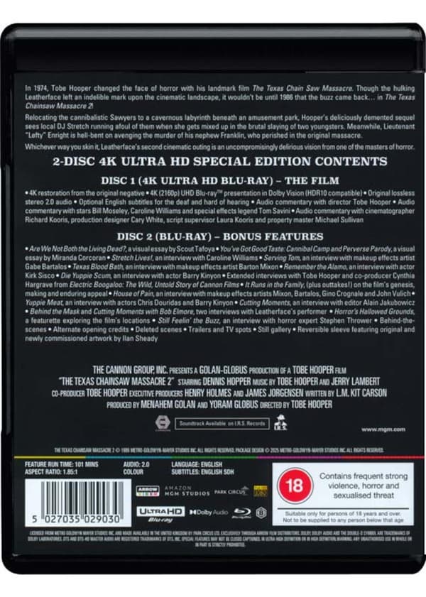 The Texas Chainsaw Massacre 2 (1986) (4K UHD)