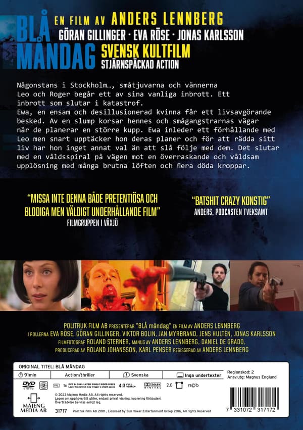 Blå måndag (2001) (DVD)