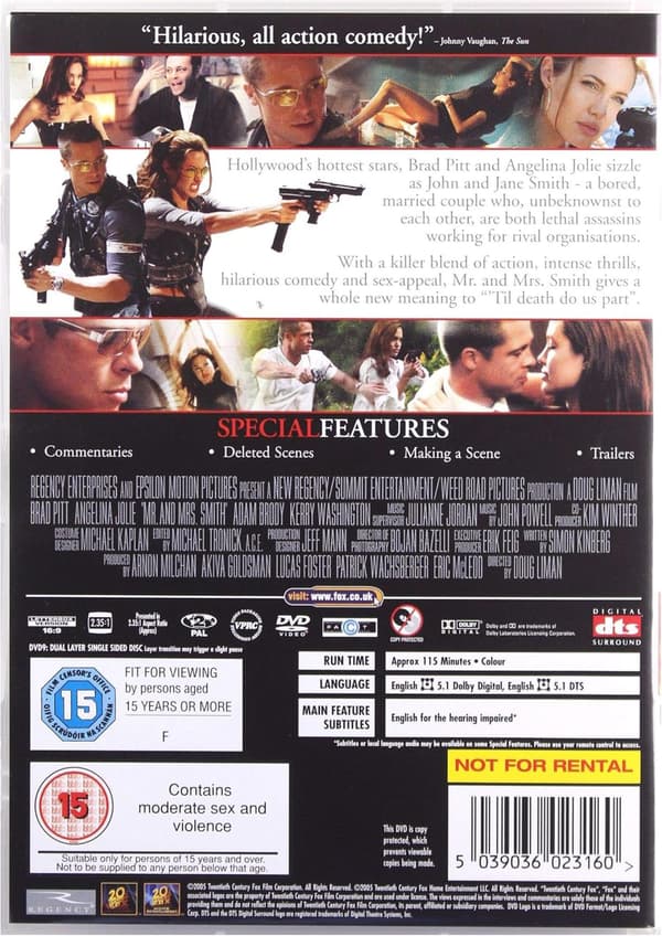 Mr. & Mrs. Smith (2005) (DVD)
