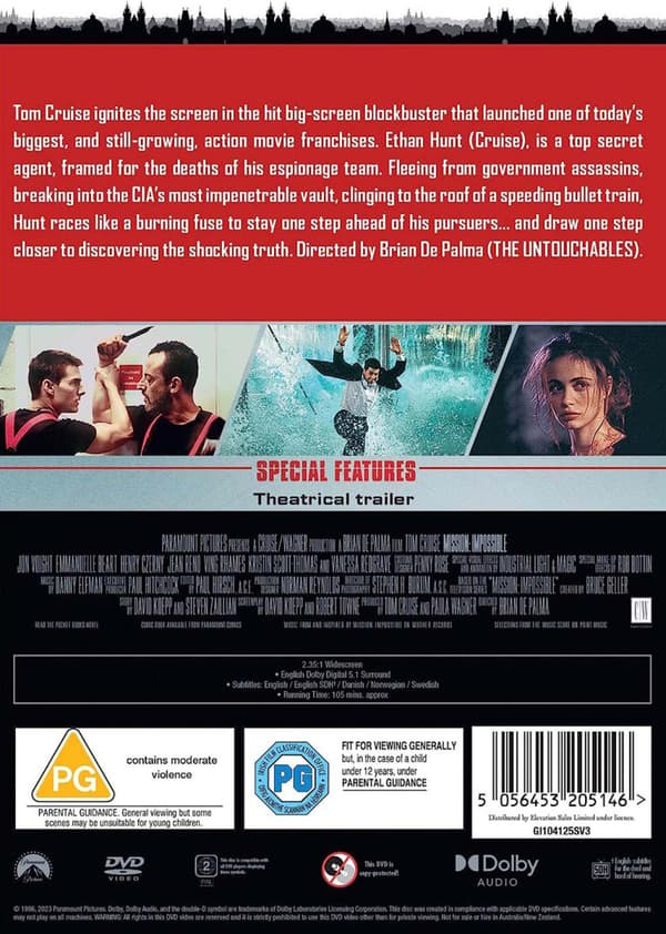 Mission: Impossible (1996) (DVD)