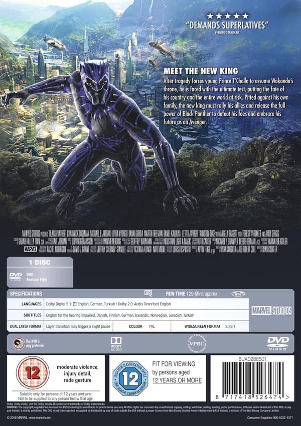 Black Panther (2018) (DVD)
