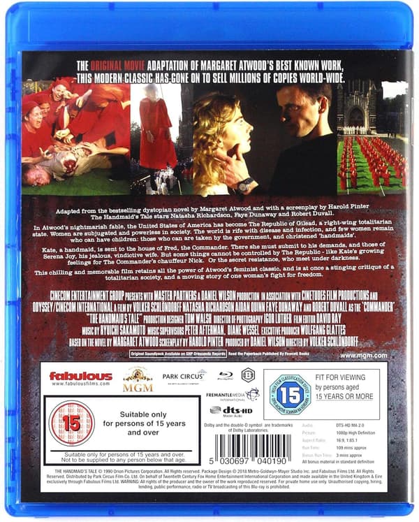 The Handmaids Tale (1990) (Blu-Ray)