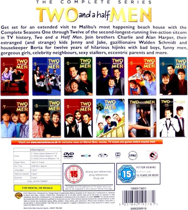 Two And A Half Men The Complete Series (2003-2015) (DVD)
