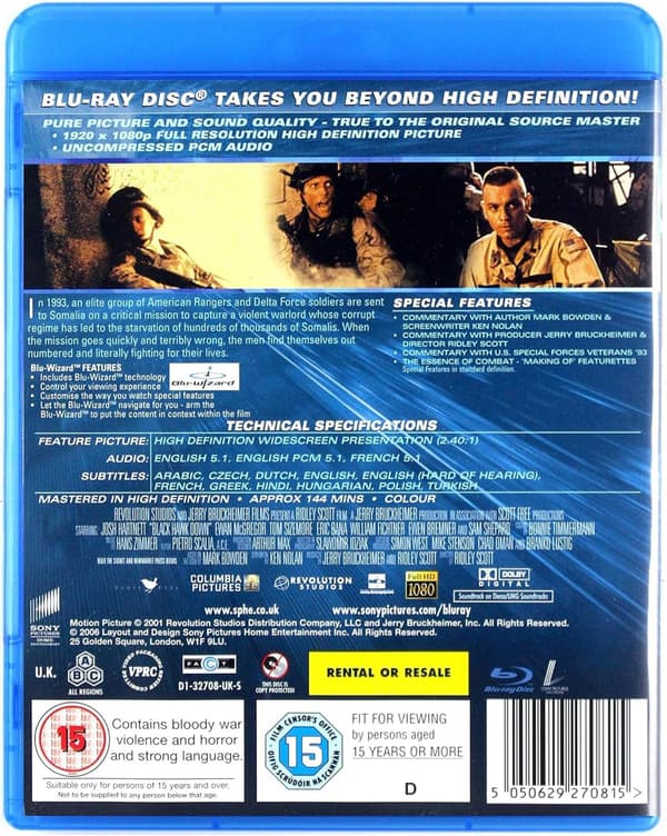 Black Hawk Down (2001) (Blu-Ray)