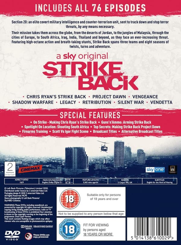 Strike Back The Complete Series (2010-2020) (DVD)