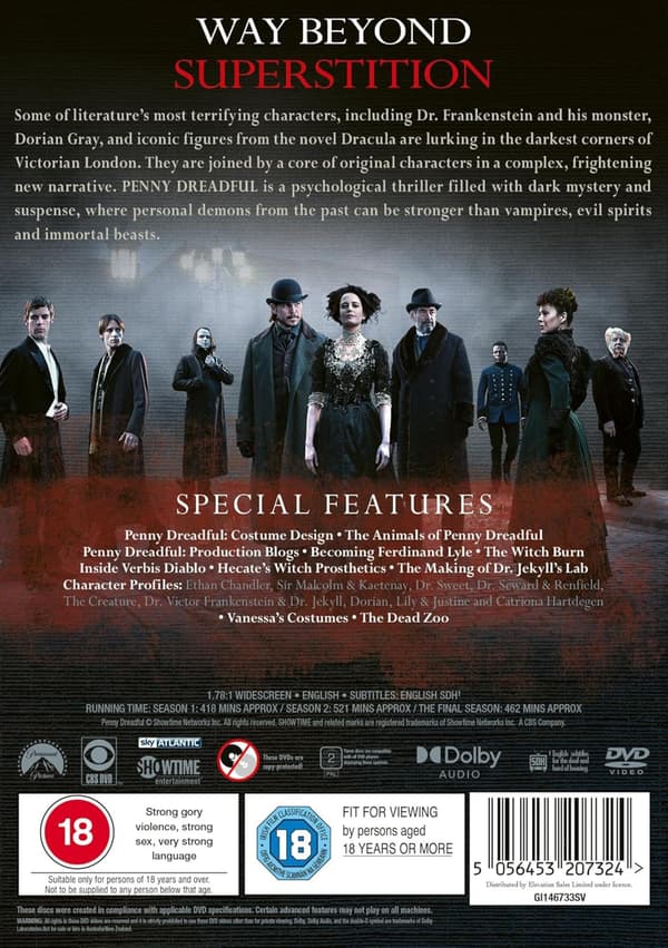 Penny Dreadful The Complete Series (2014-2016) (DVD)