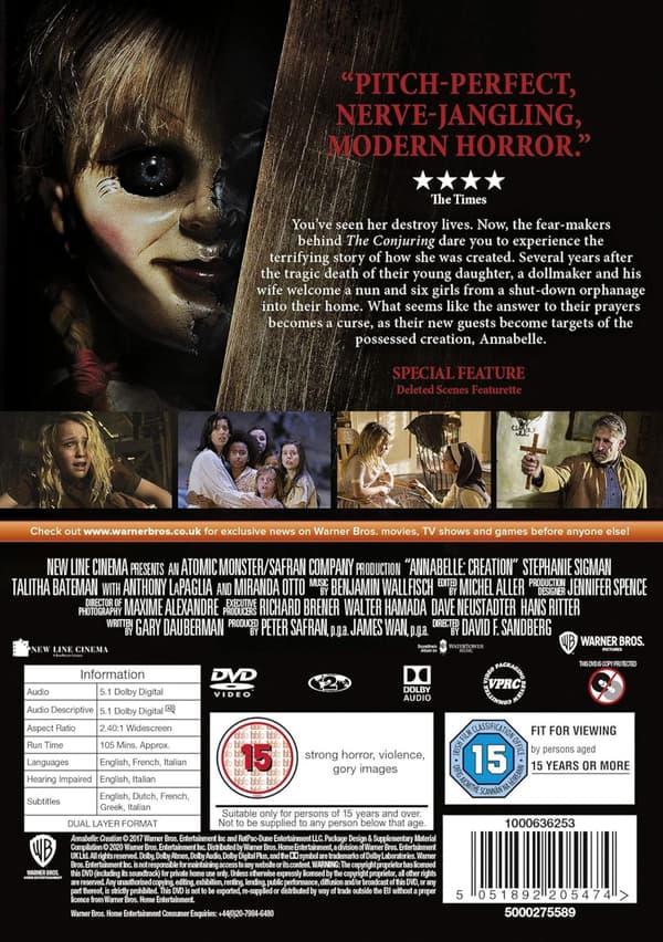 Annabelle 2: Creation (2017) (DVD)