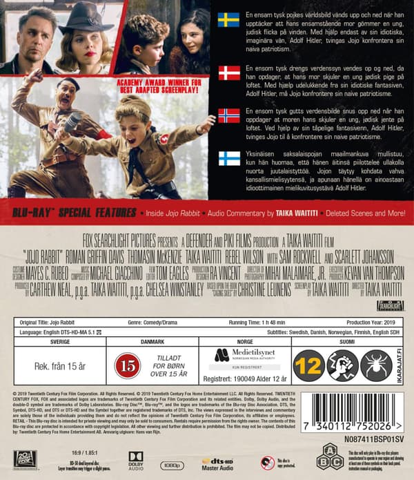 Jojo Rabbit (2019) (Blu-Ray)