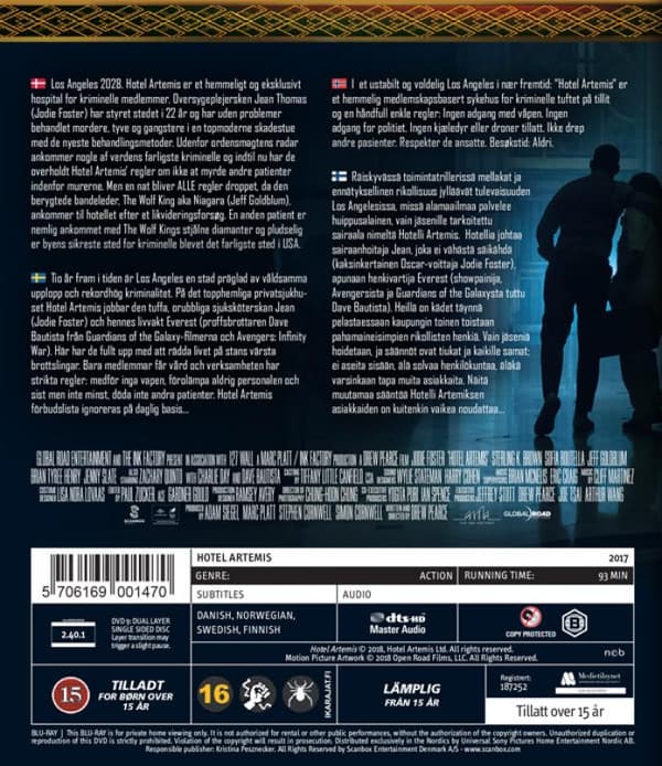 Hotel Artemis (2018) (Blu-Ray)
