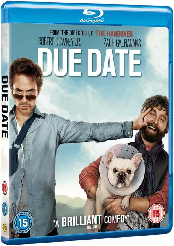 Due Date (2010) Blu-Ray (import, Swedish subtitles)