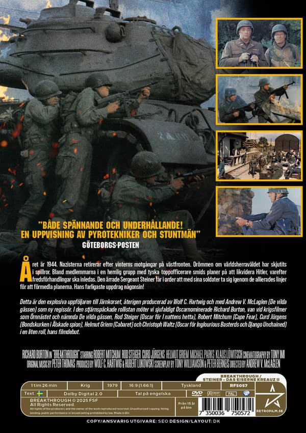 Järnkorset 2 (aka Breakthrough) (1979) (DVD)