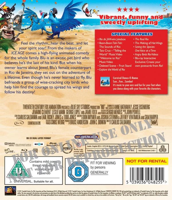 Rio (2011) (Blu-Ray)
