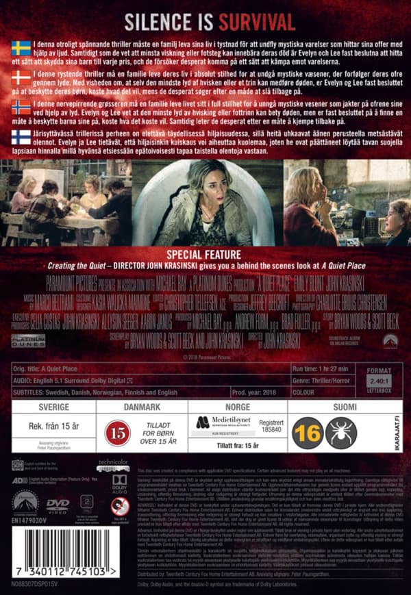 A Quiet Place (2018) (DVD)