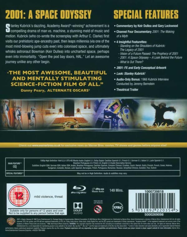 2001: A Space Odyssey (1968) (Blu-Ray)