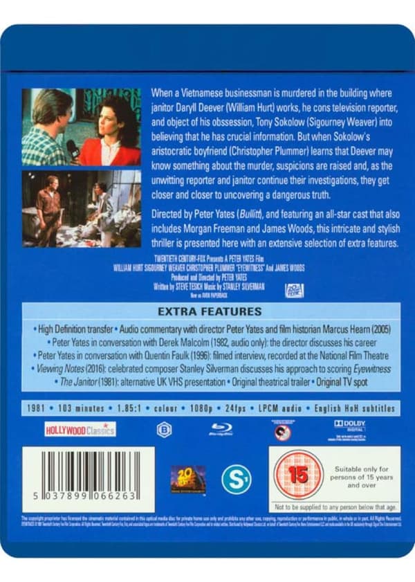 Eyewitness (1981) (Blu-Ray)