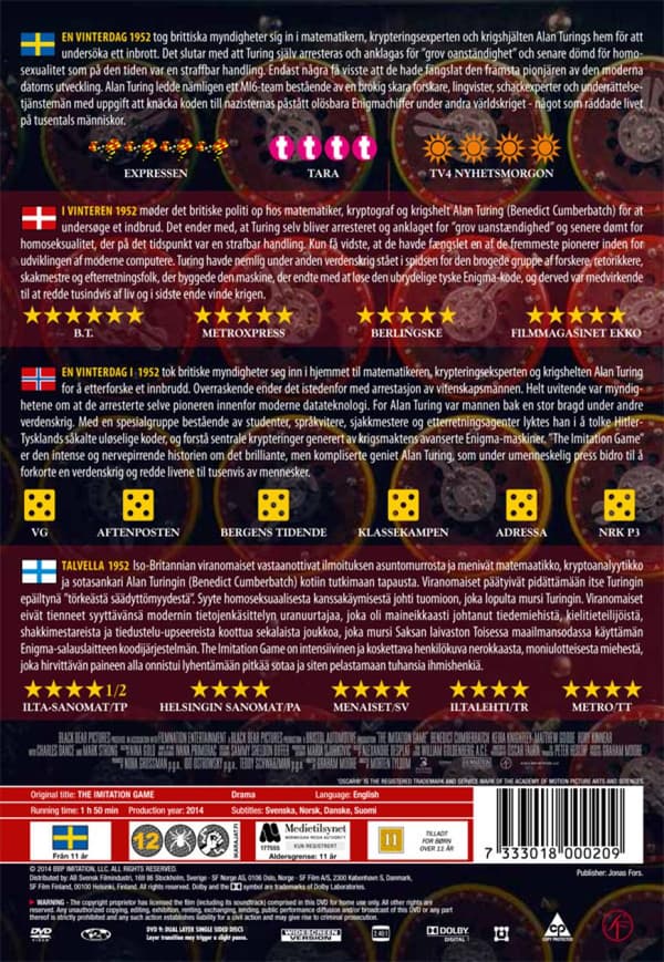 The Imitation Game (2014) (DVD)