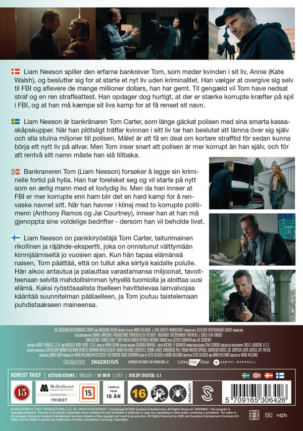 Honest Thief (2020) (DVD)