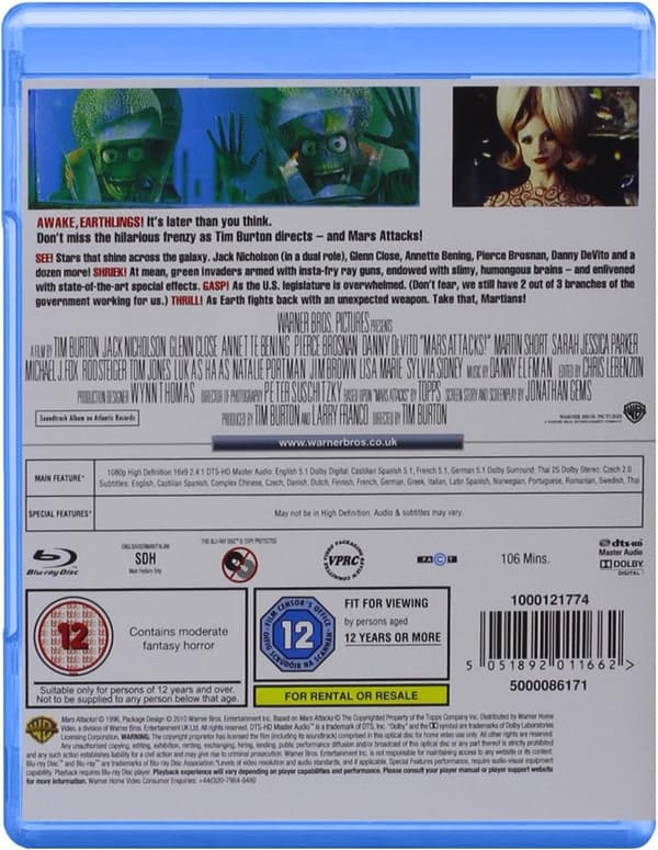 Mars Attacks! (1996) (Blu-Ray)