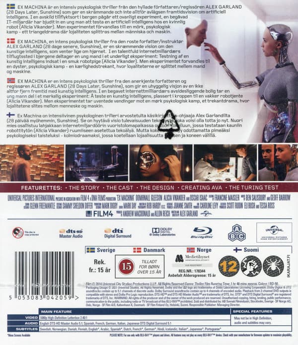 Ex Machina (2014) (Blu-Ray)