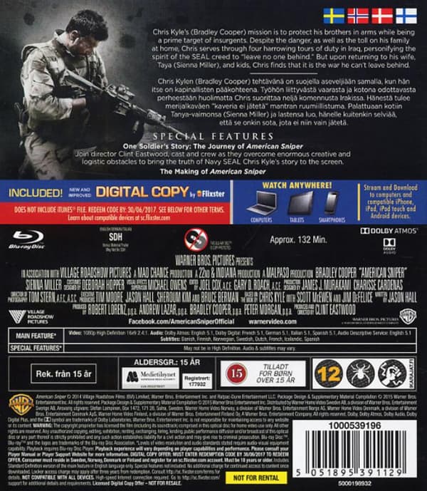 American Sniper (2014) (Blu-Ray)