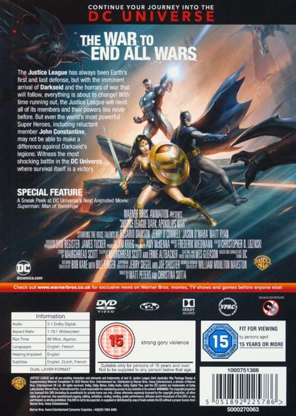 Justice League Dark: Apokolips War (2020) (DVD)
