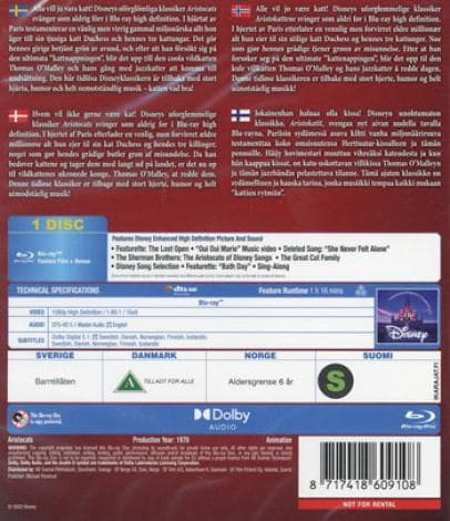 The Aristocats (1970) (Blu-Ray)