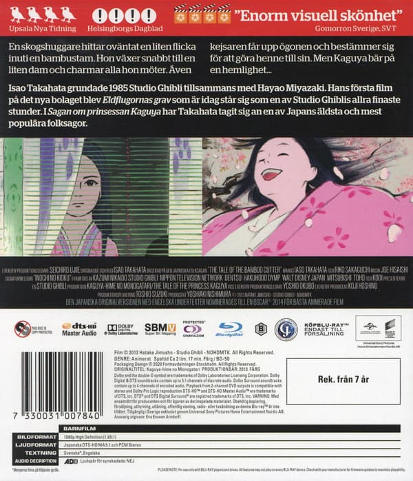 Sagan om Prinsessan Kaguya (2013) (Blu-Ray)