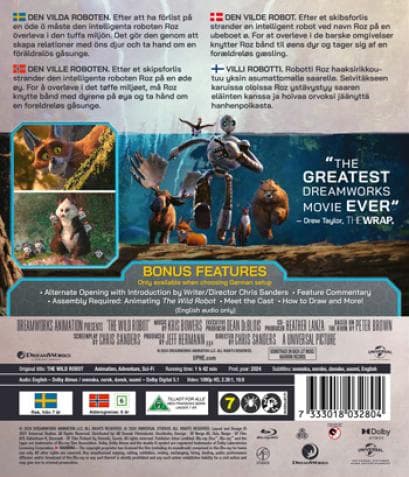 The Wild Robot (2024) (Blu-Ray)