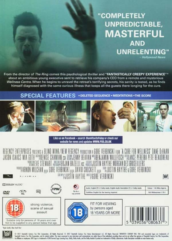 A Cure for Wellness (2016) (DVD)