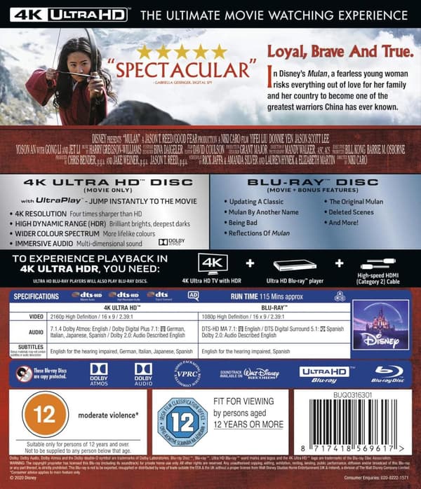 Mulan (2020) (4K UHD)
