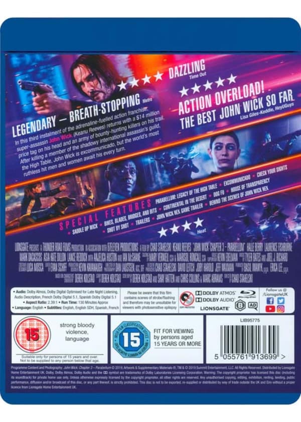 John Wick: Chapter 3 - Parabellum (2019) (Blu-Ray)