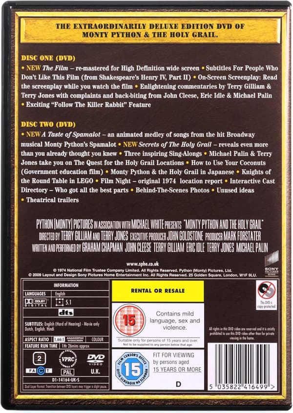 Monty Python And The Holy Grail (1975) (DVD)