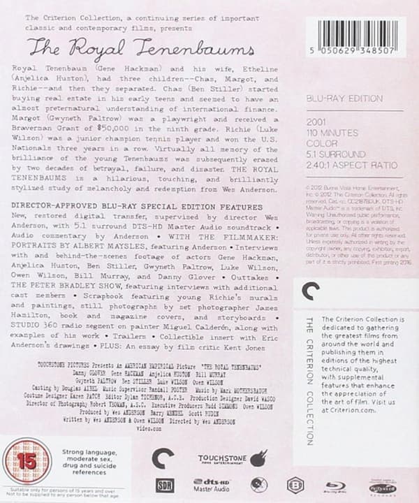The Royal Tenenbaums (2001) (Blu-Ray)