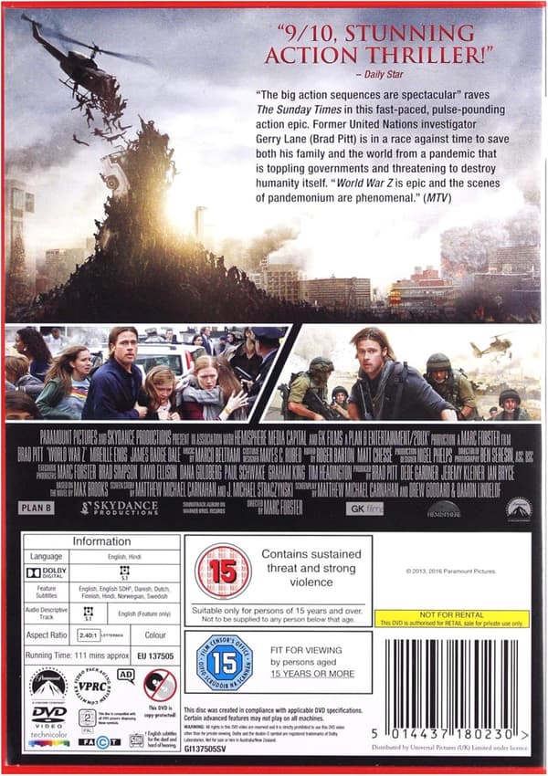 World War Z (2013) (DVD)