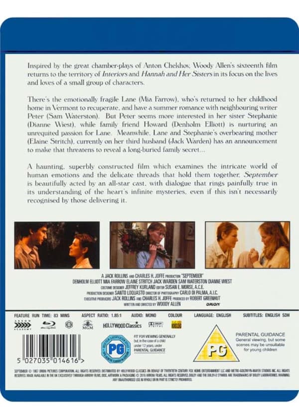 September (1987) (Blu-Ray)