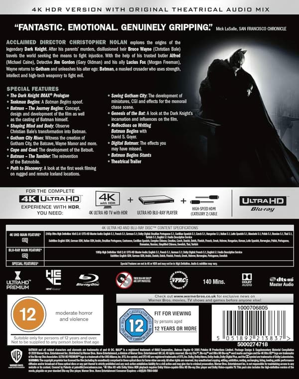 Batman Begins (2005) (4K UHD)