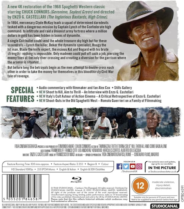 Kill Them All And Come Back Alone (1968) (Blu-Ray)