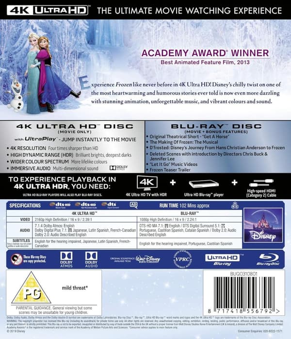 Frozen (2013) (4K UHD)