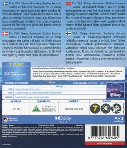 Moana (2016) / Vaiana (Blu-Ray)