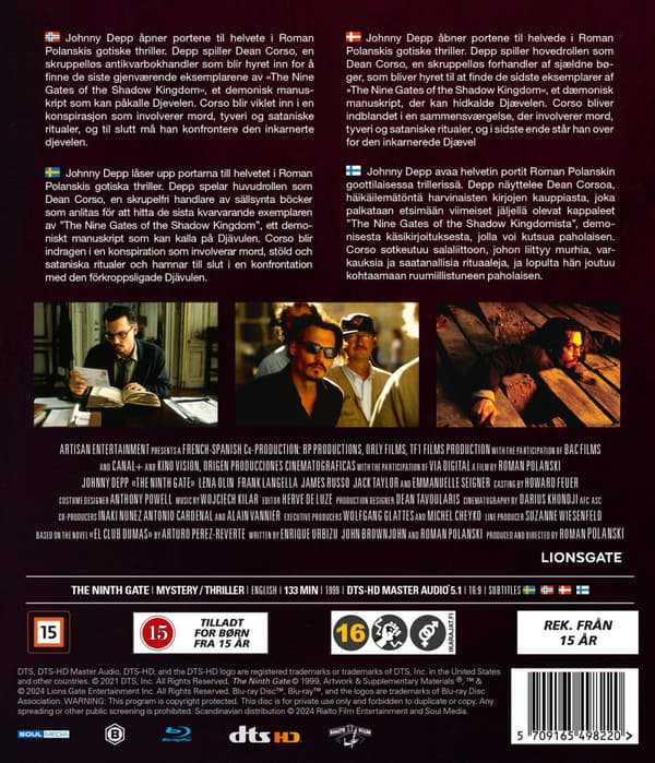 The Ninth Gate (1999) (Blu-Ray)